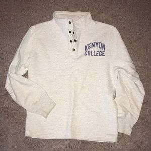 kenyon college 1/4 zip sweatshirt